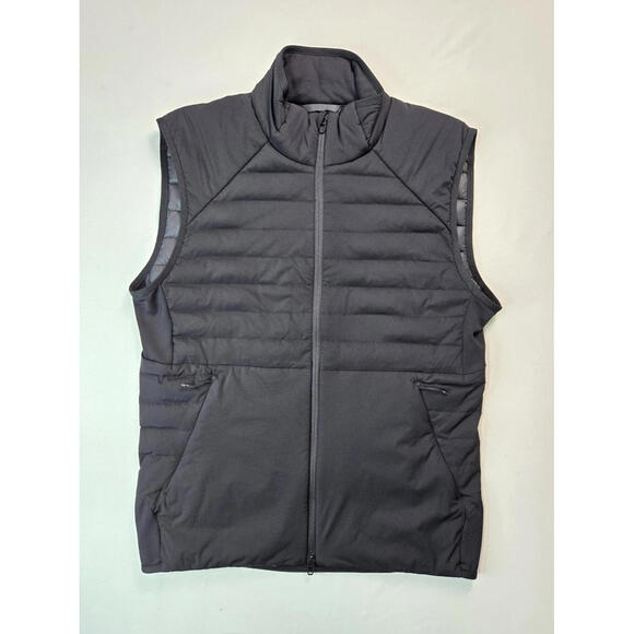 Lululemon Down For It All Black Quilted Primaloft Zip Vest Mens Size Small S